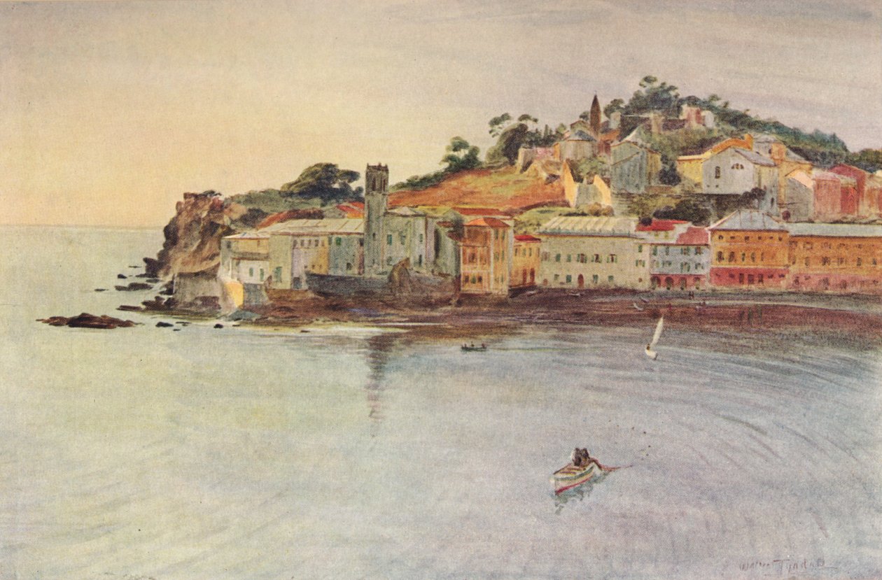 द प्रायद्वीप, Sestri Levante, c1910, 1912 द्वारा वाल्टर फ्रेडरिक रूफ टाइंडेल
