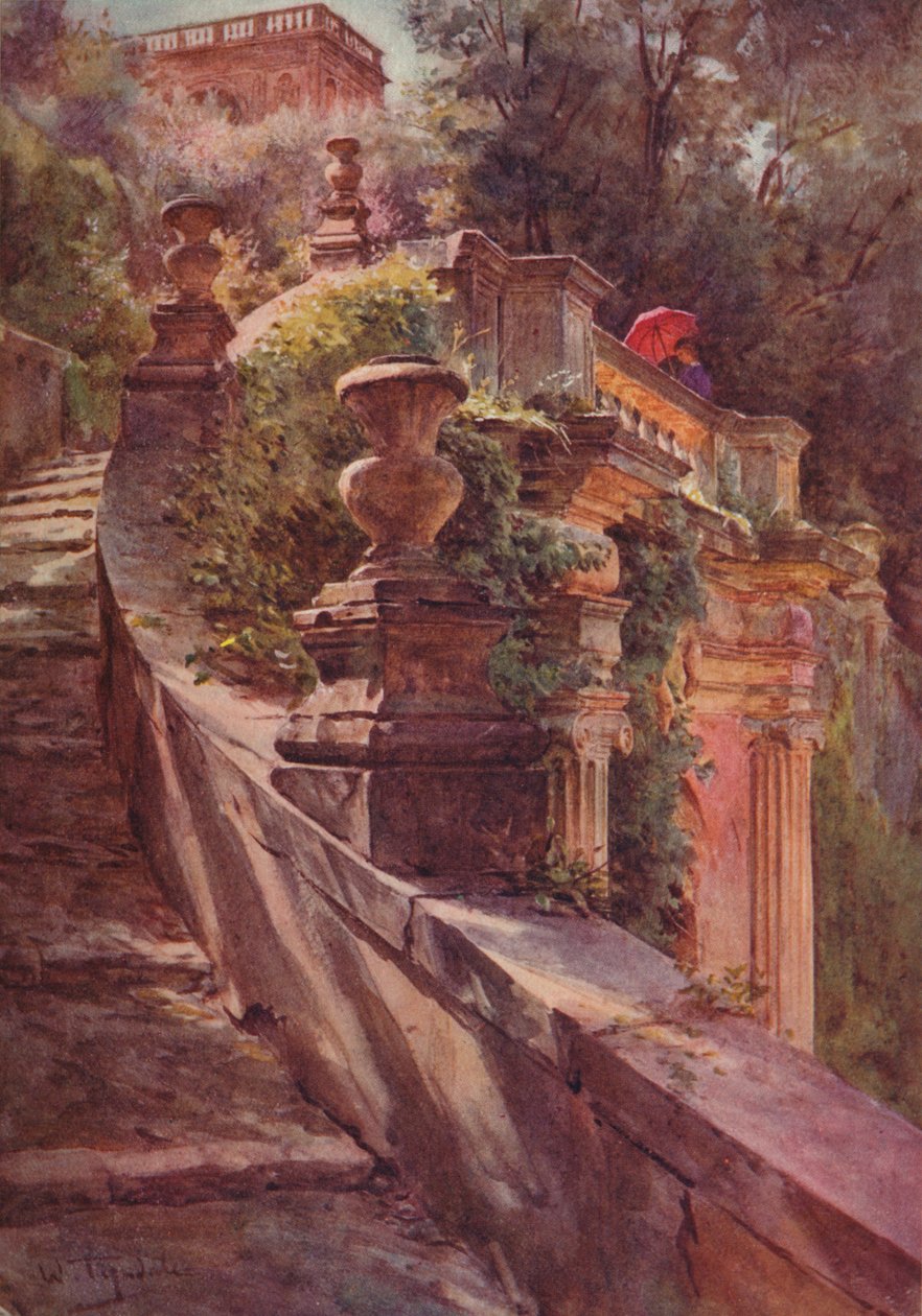 ला स्कैलिया डेल्फ़ सेफ़िंग, विला डेस्टे, c1900 1913 द्वारा वाल्टर फ्रेडरिक रूफ टाइंडेल