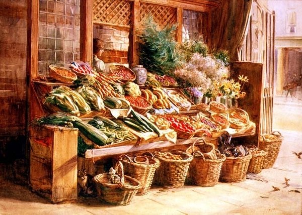 मिस लिडियार्ड्स स्टॉल, बाथ द्वारा वाल्टर फ्रेडरिक रूफ टाइंडेल