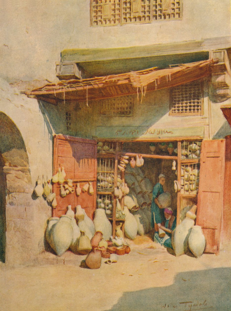 नाइल विलेज में बर्तन बाजार, c1905, 1912 द्वारा वाल्टर फ्रेडरिक रूफ टाइंडेल