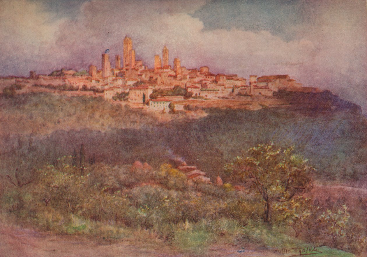 वैल डिलेसा का सैन गिमिग्नानो, c1900 1913 द्वारा वाल्टर फ्रेडरिक रूफ टाइंडेल