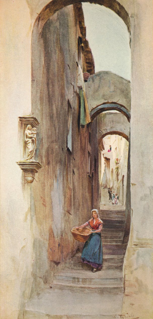 Cervo San Bartolommeo में सड़क, c1910, 1912 द्वारा वाल्टर फ्रेडरिक रूफ टाइंडेल