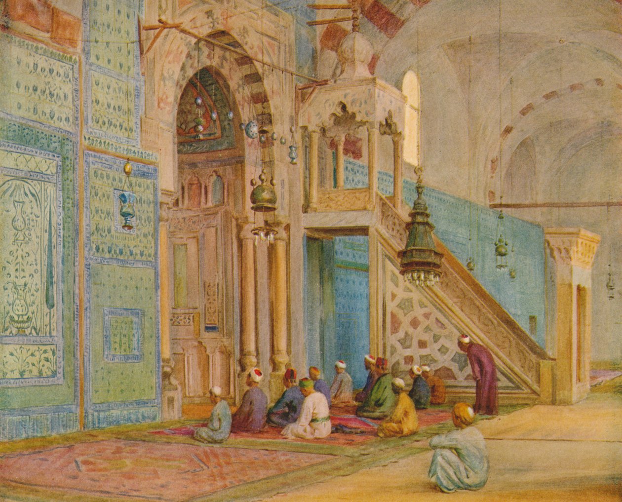 द ब्लू मस्जिद, c1905, 1912 द्वारा वाल्टर फ्रेडरिक रूफ टाइंडेल