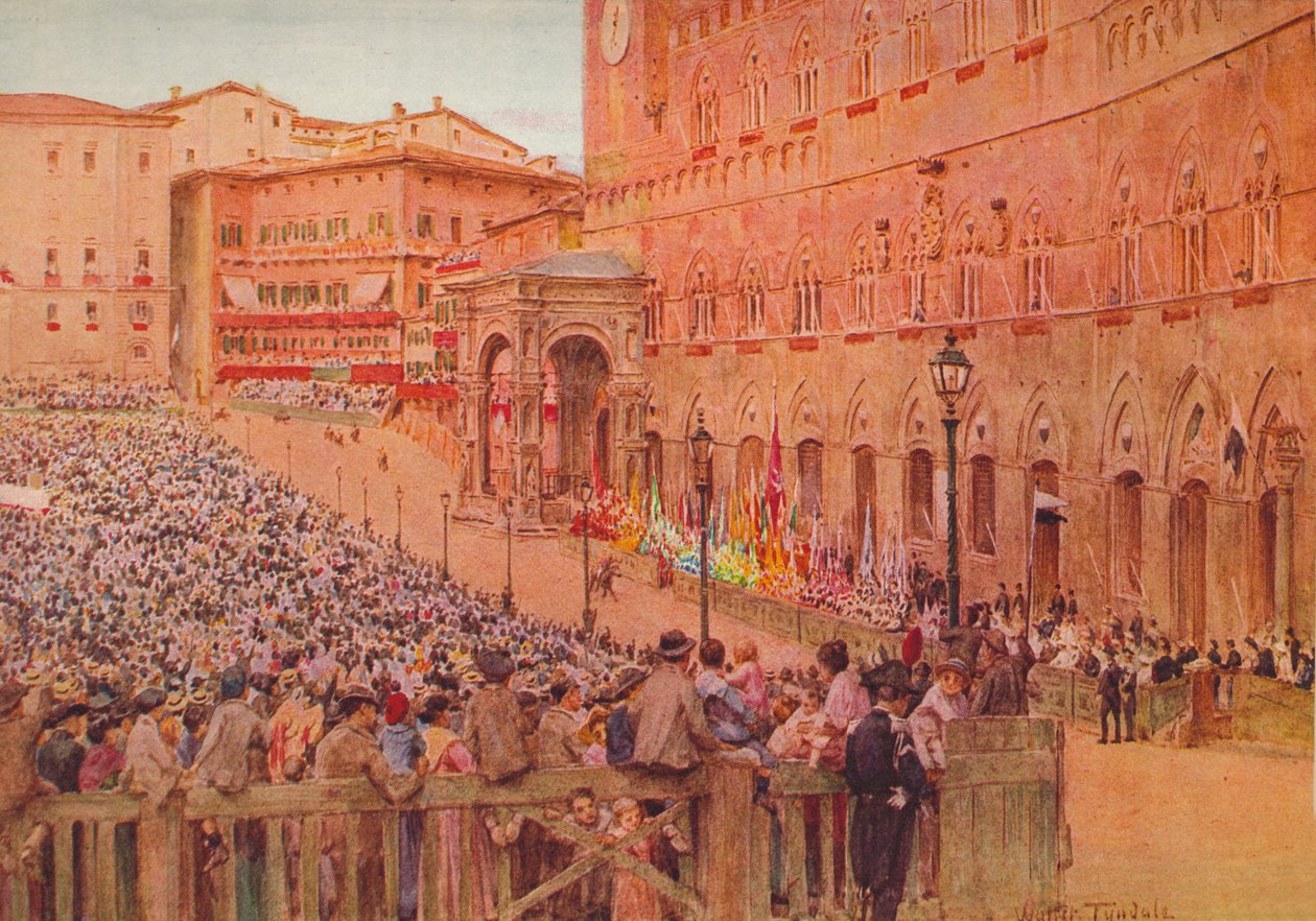 सिएना के पालियो, c1900 1913 द्वारा वाल्टर फ्रेडरिक रूफ टाइंडेल