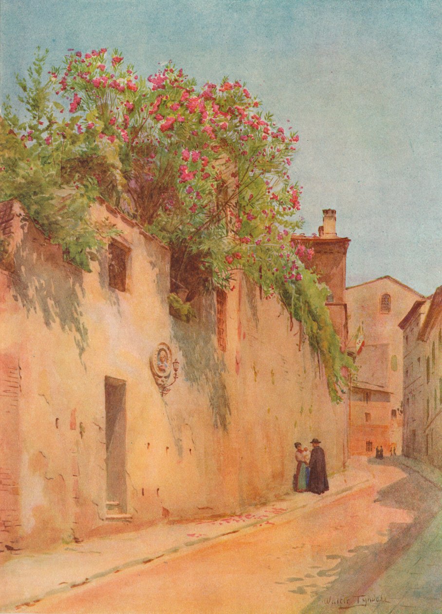 वाया डेले स्पेरंडी, सिएना, c1900 1913 द्वारा वाल्टर फ्रेडरिक रूफ टाइंडेल