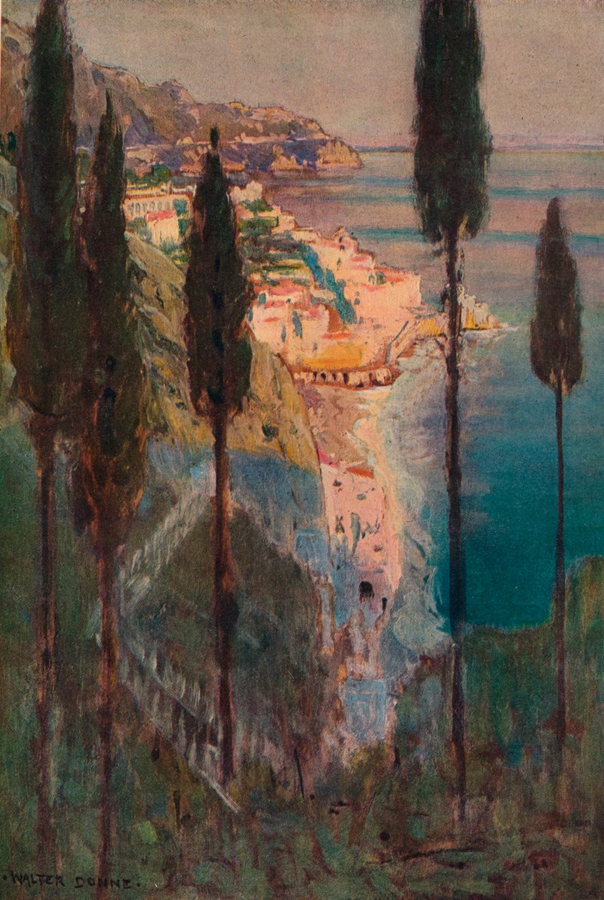 इवनिंग शैडो, अमाल्फी, c1887-1906, 1906-7 द्वारा वाल्टर जे डोने
