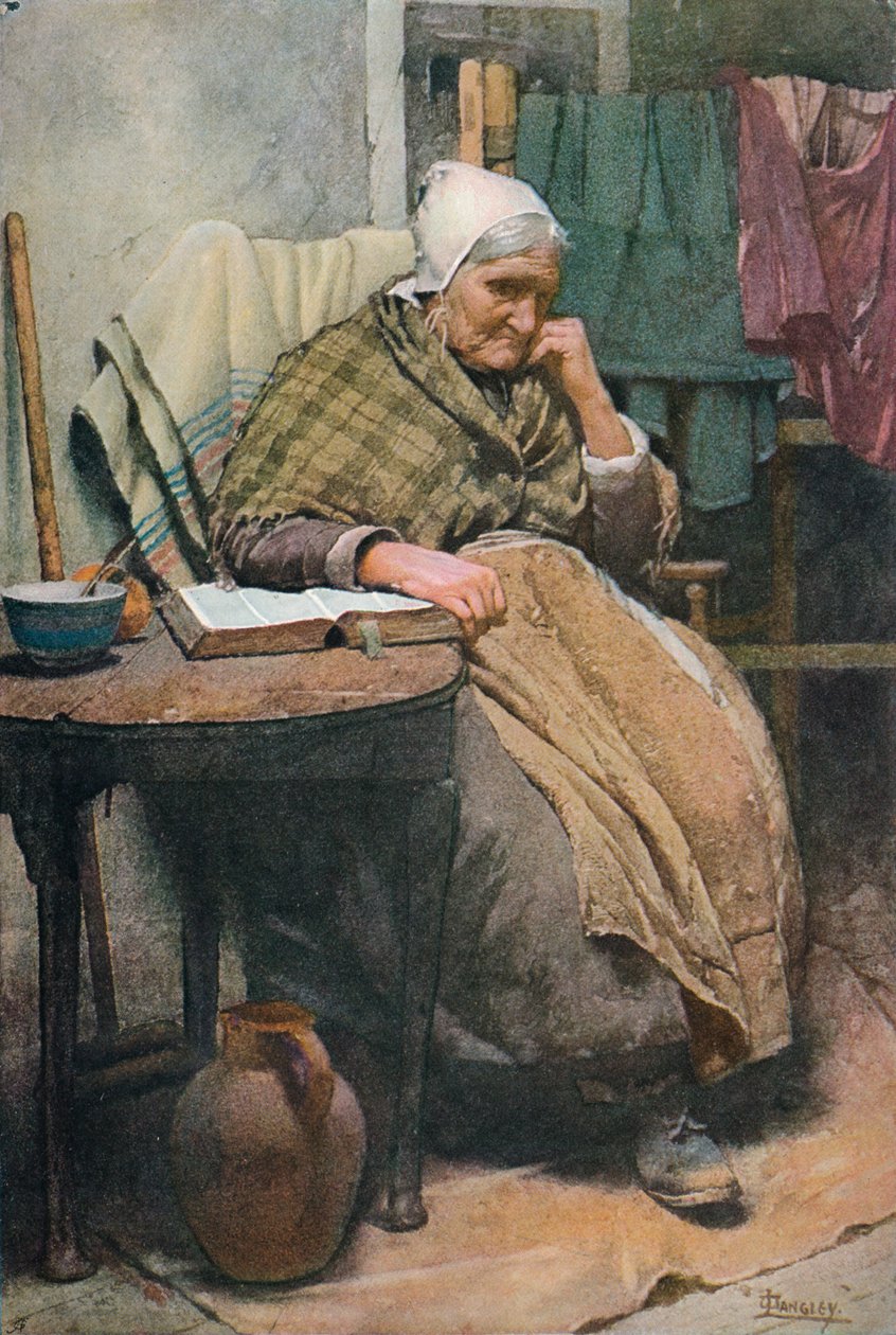 एक पुरानी कोर्निश महिला, c1880, 1906। द्वारा वाल्टर लैंगली