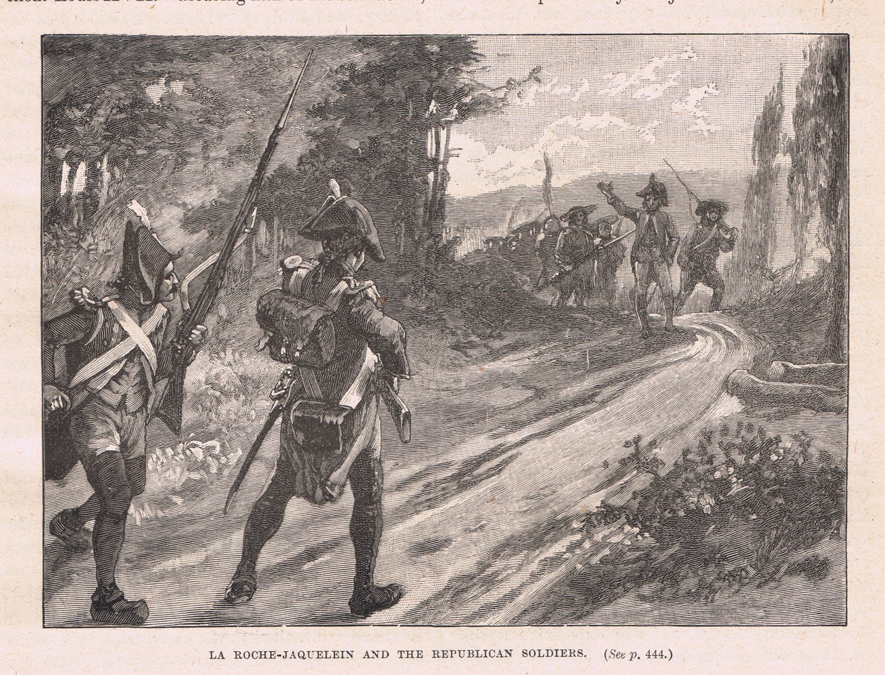 La Roche Jaquelein और रिपब्लिकन सैनिकों ने 1795 ई .। द्वारा वाल्टर पेजेट