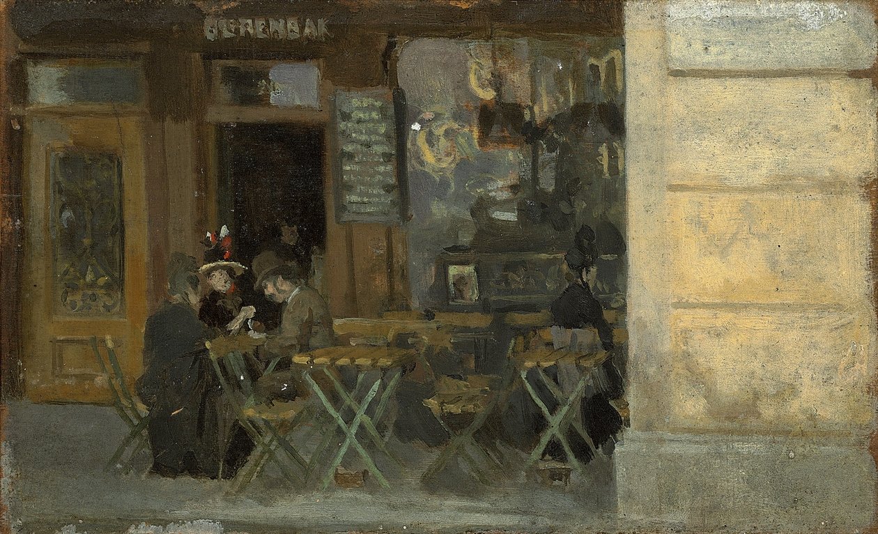 Dieppe में कैफे, सी। 1884-5 द्वारा वाल्टर रिचर्ड सिकर्ट