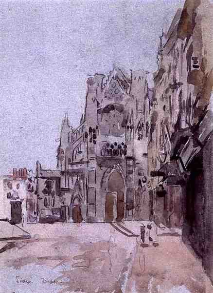Dieppe (कागज पर पानी के रंग का) द्वारा वाल्टर रिचर्ड सिकर्ट