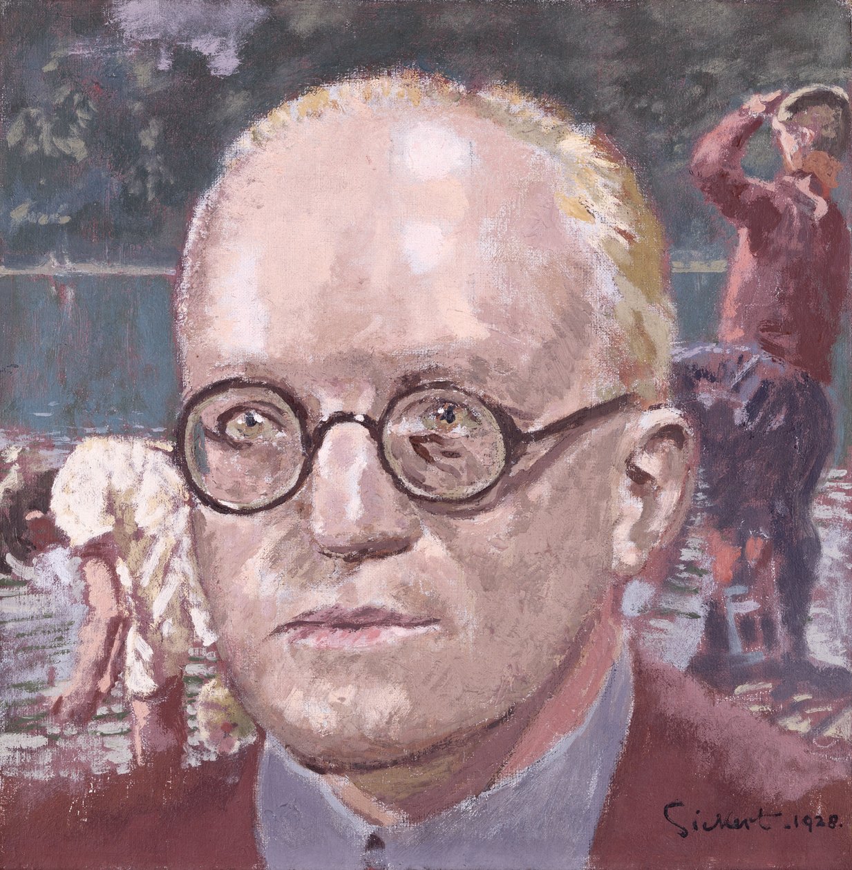 सर ह्यू वालपोल (1884-1941) का पोट्रेट 1928 द्वारा वाल्टर रिचर्ड सिकर्ट