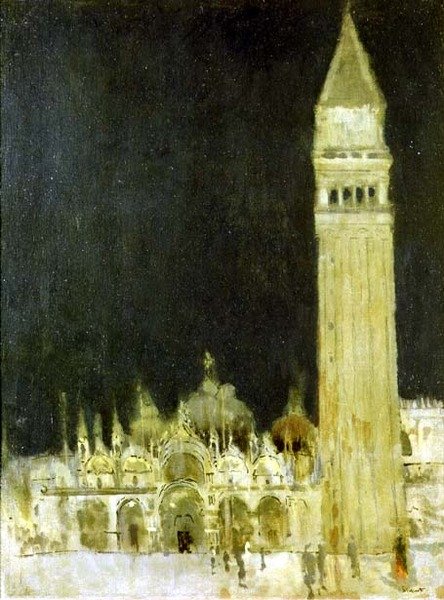 कैम्पैनाइल, वेनिस, c.1896-97 (कैनवास पर तेल) द्वारा वाल्टर रिचर्ड सिकर्ट