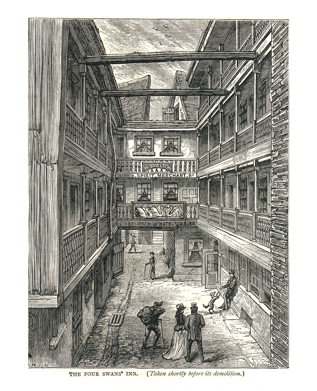 चार स्वांस इन ध्वस्त होने से कुछ समय पहले, 1878 द्वारा वाल्टर थॉर्नबरी