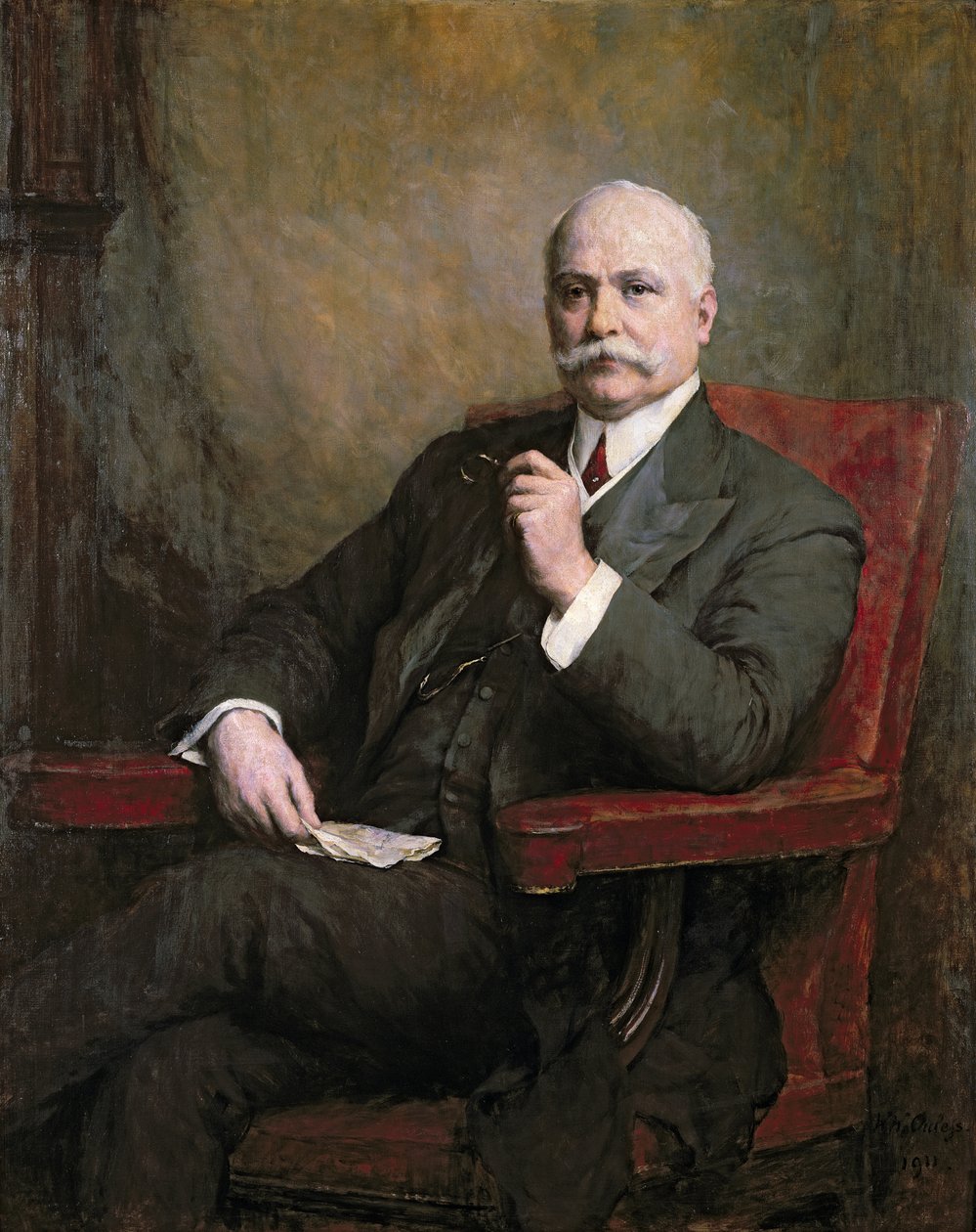सर एडवर्ड हॉपकिंसन होल्डन (1848-1919) का पहला पोर्ट्रेट 1911 का चित्र द्वारा वाल्टर विलियम ऊलेस