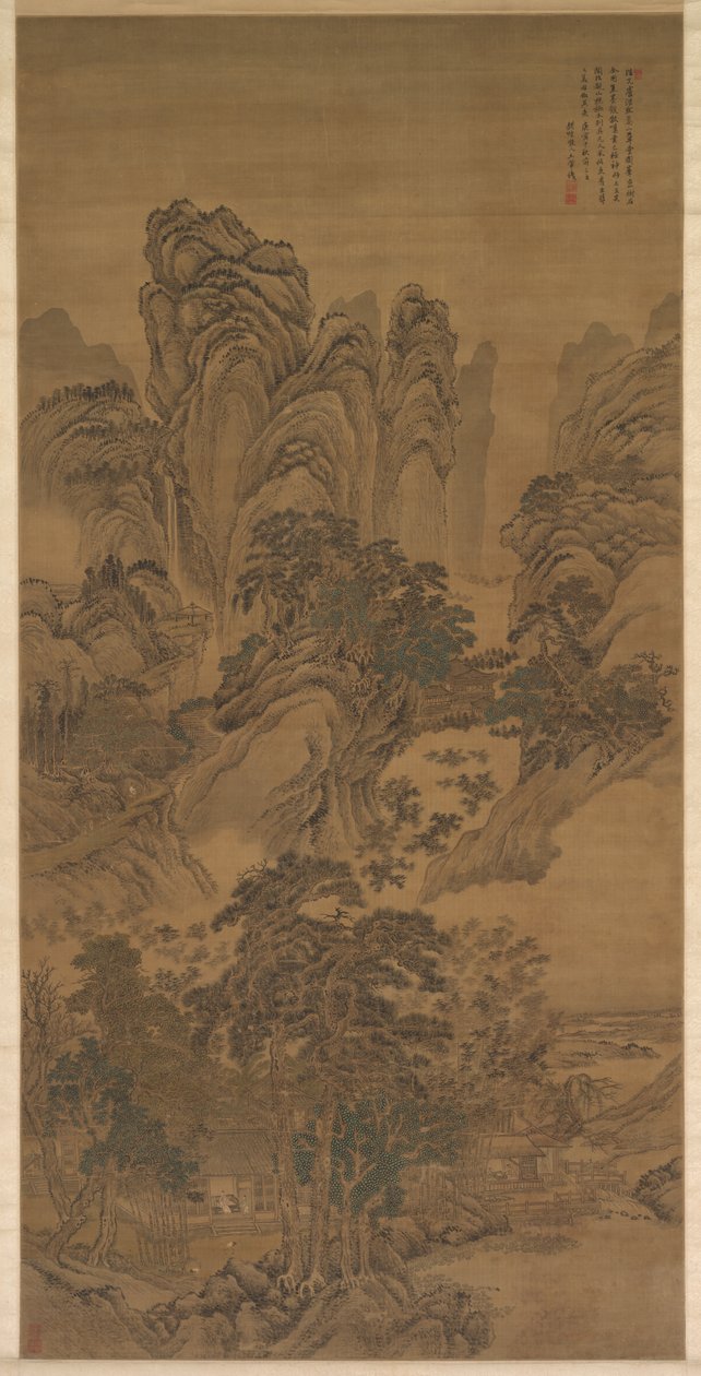 लैंडस्केप, 1632-1717। द्वारा वांग हुई