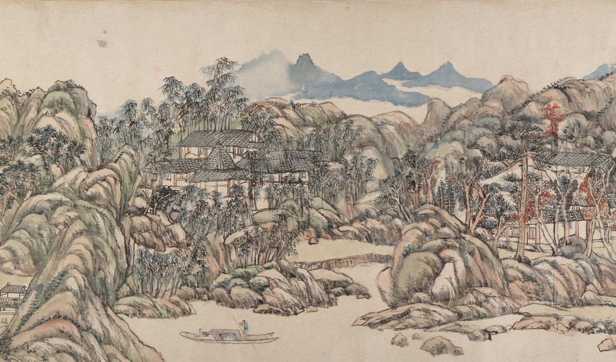 वांगचुआन विला, दिनांक 1711। द्वारा वांग युआनकी
