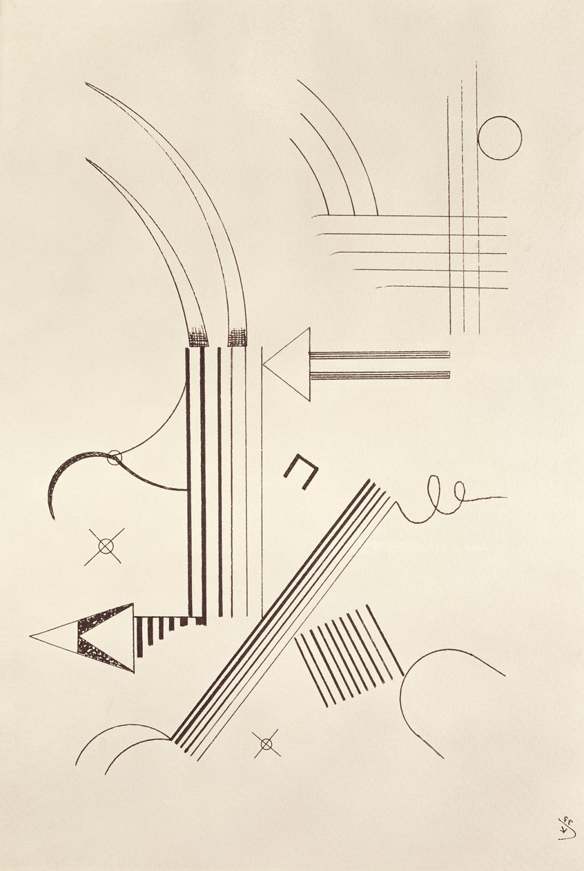 आरेखण, 1933 द्वारा वासिली कैंडिंस्की