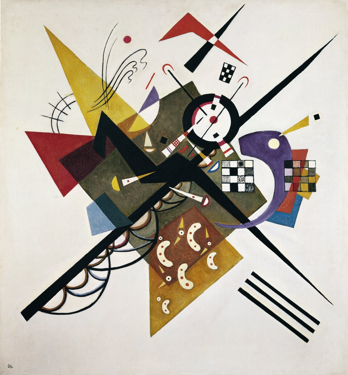 व्हाइट II, 1923 पर द्वारा वासिली कैंडिंस्की