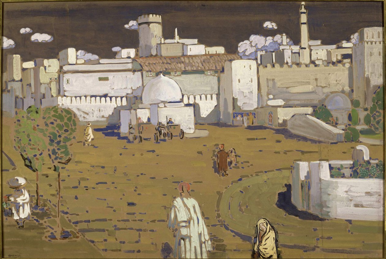 अरब सिटी, 1905। द्वारा वासिली कैंडिंस्की