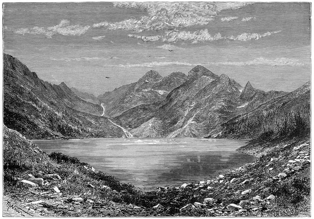द फिश लेक, स्विट्जरलैंड, 1879 द्वारा वेबर