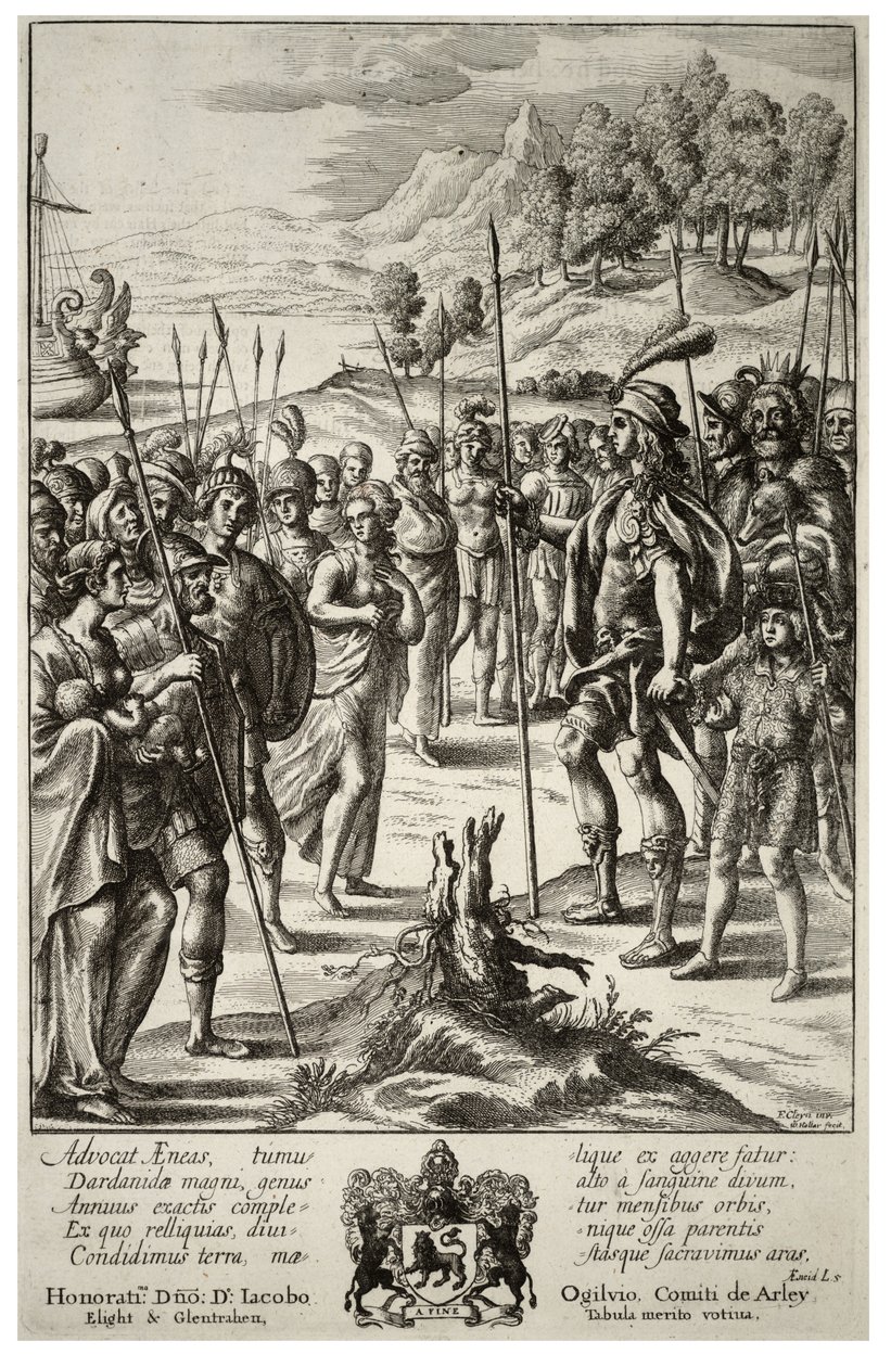 Aeneas और बोली। राज्य 2 द्वारा Wenceslaus Hollar
