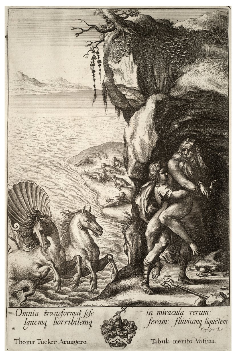 अरिस्टियस और प्रोटियस। राज्य २ द्वारा Wenceslaus Hollar