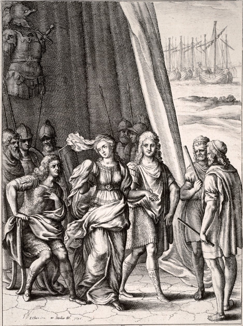 ब्रिसिस और अकिलीस द्वारा Wenceslaus Hollar