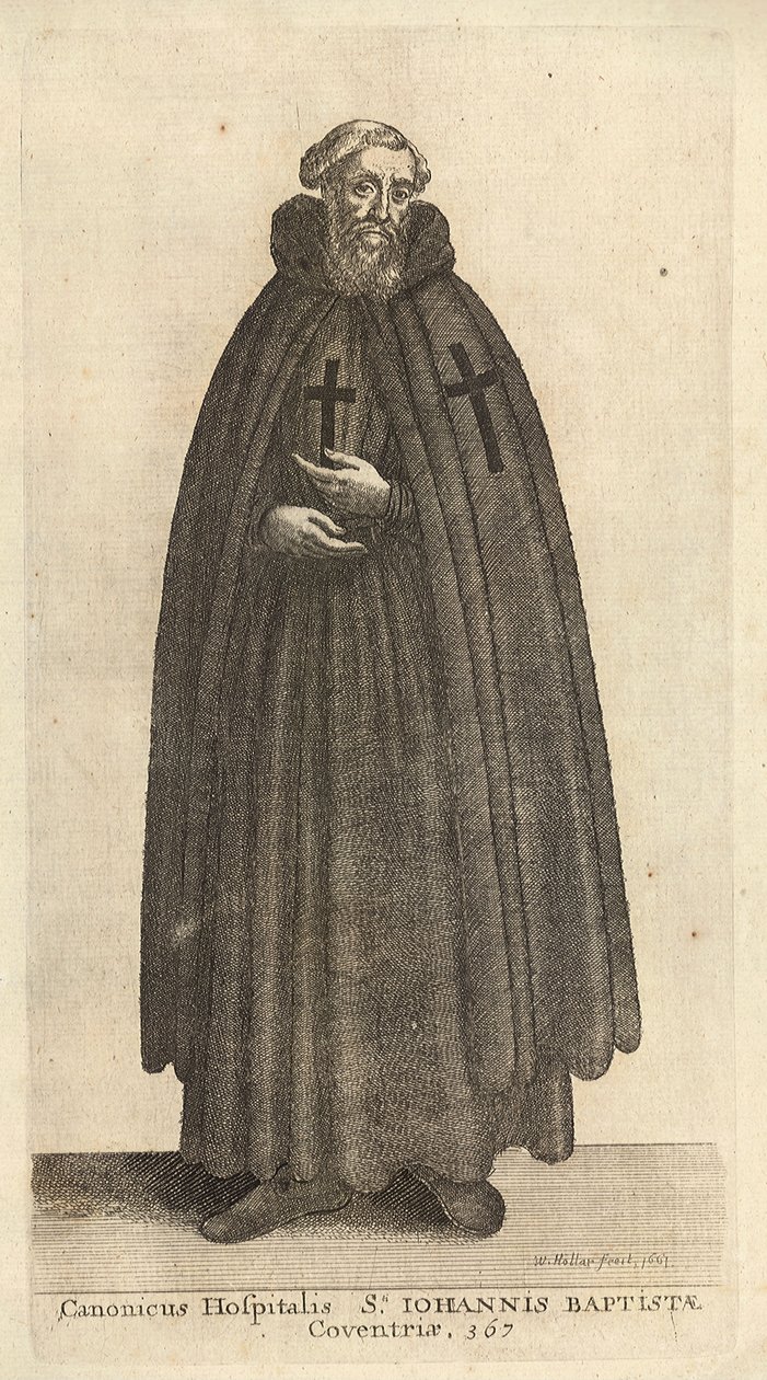 कैनन अस्पताल श्री। जॉन बैपटिस्ट द्वारा Wenceslaus Hollar