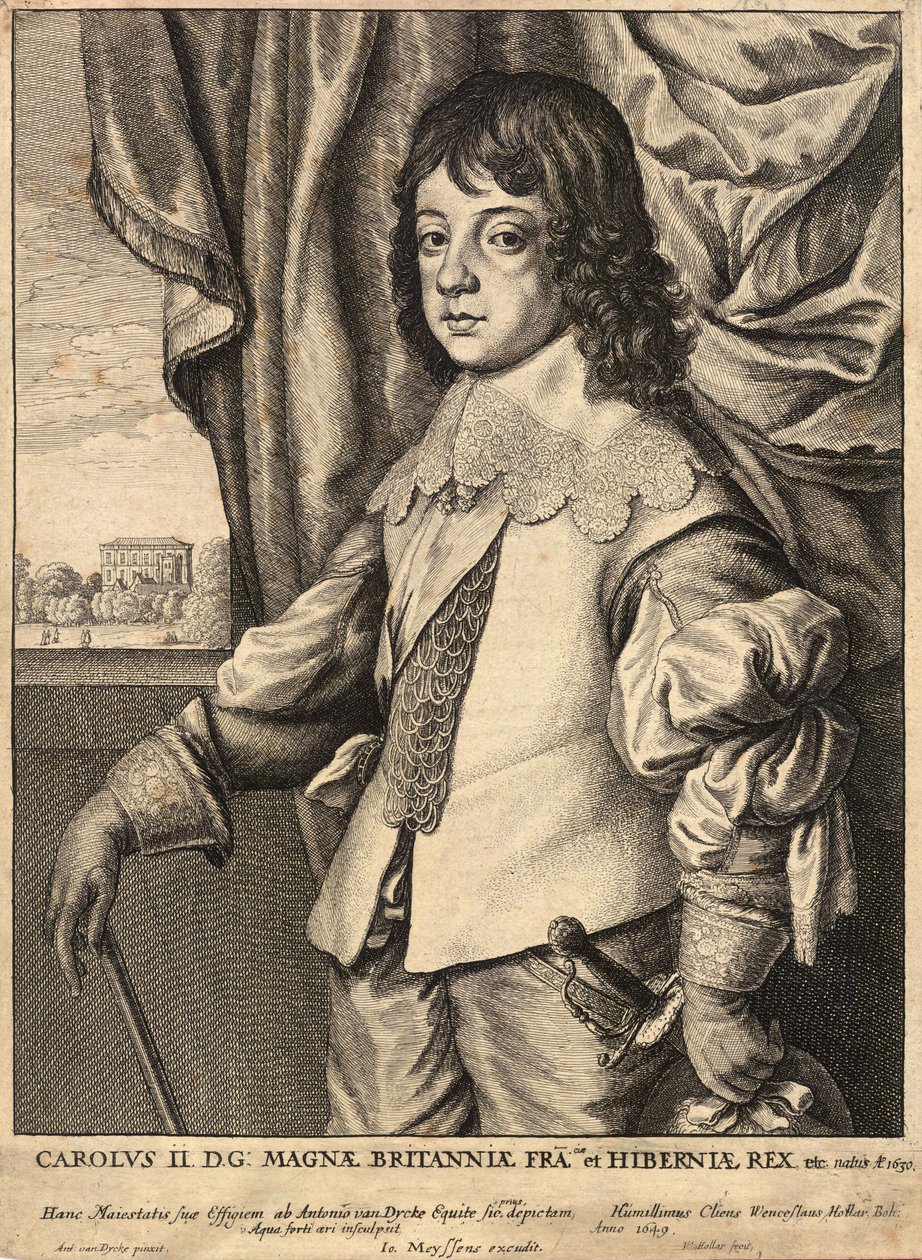 चार्ल्स द्वितीय। राज्य ४ द्वारा Wenceslaus Hollar