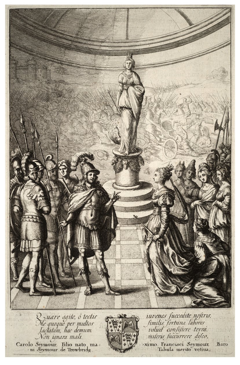 दीदो और एनेसस। राज्य २ द्वारा Wenceslaus Hollar