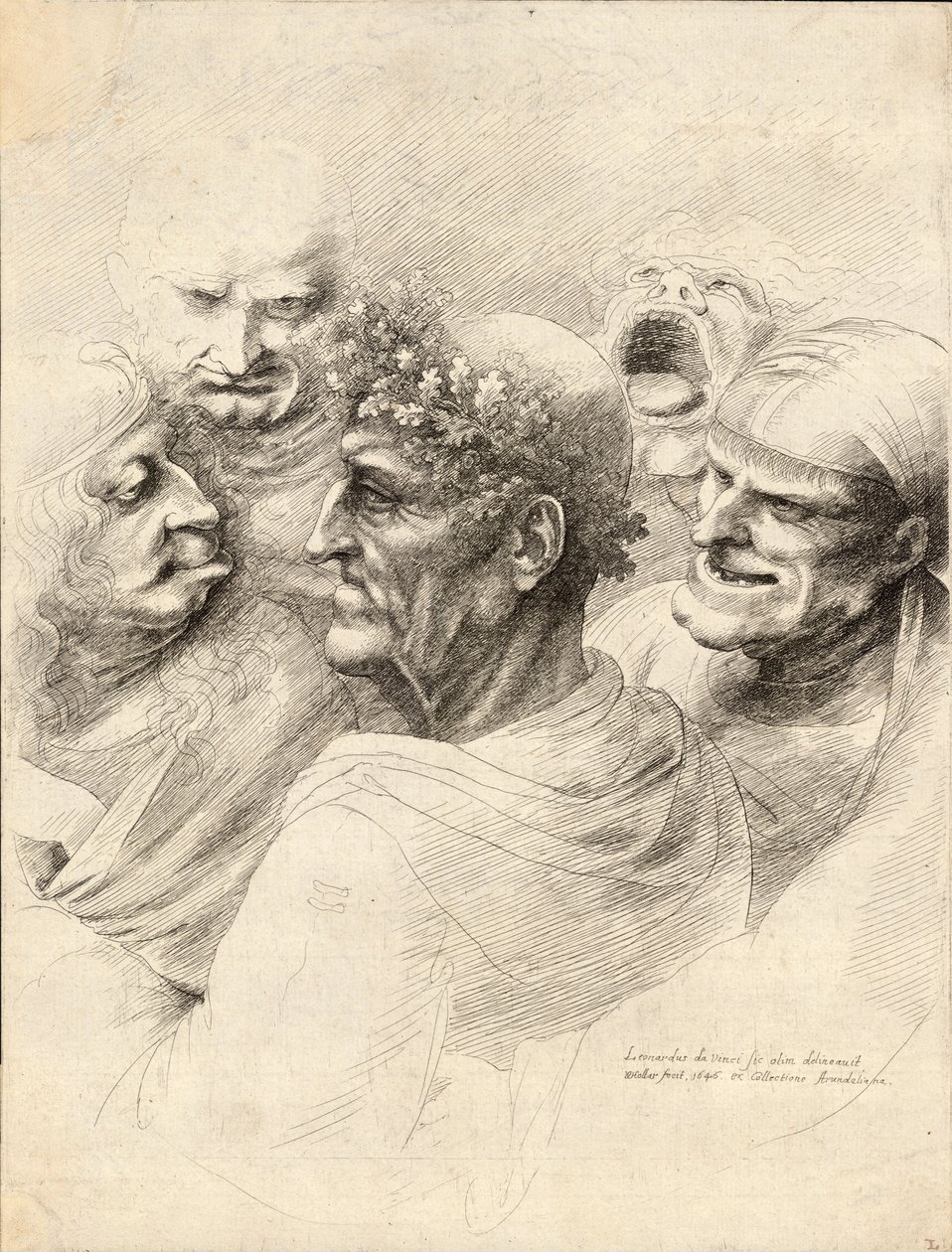 पाँच आदमी द्वारा Wenceslaus Hollar