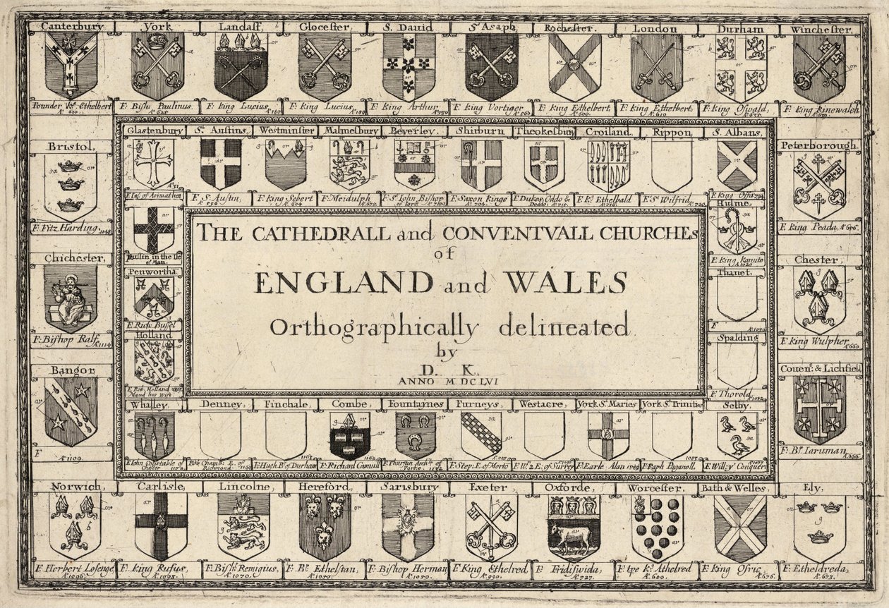राजा। कैथेड्रल और कॉन्वेंटुअल चर्च। राज्य १ द्वारा Wenceslaus Hollar