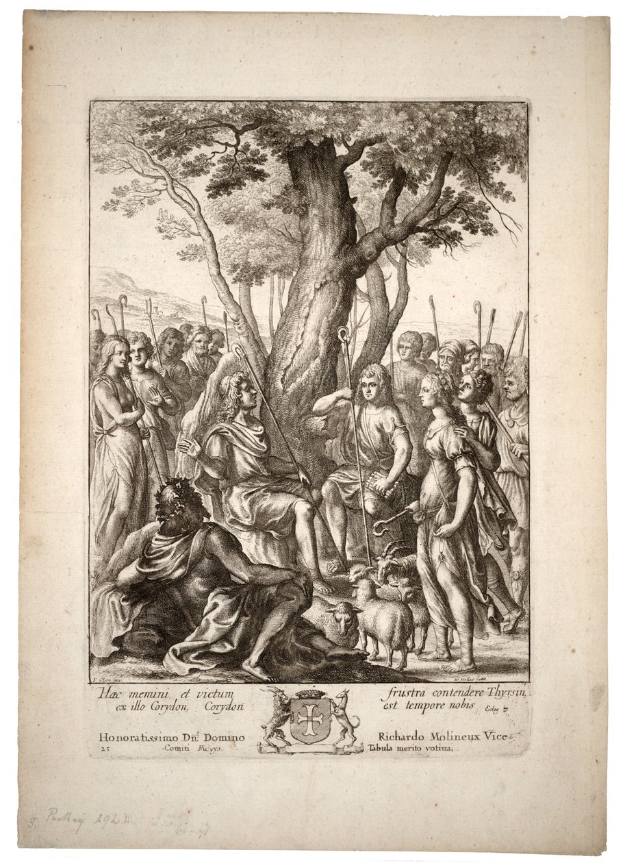 Meliboeus। राज्य ३ द्वारा Wenceslaus Hollar