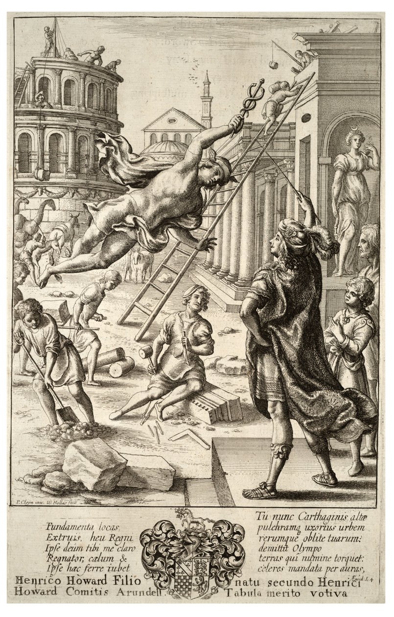 बुध और Aeneas। राज्य ३ द्वारा Wenceslaus Hollar