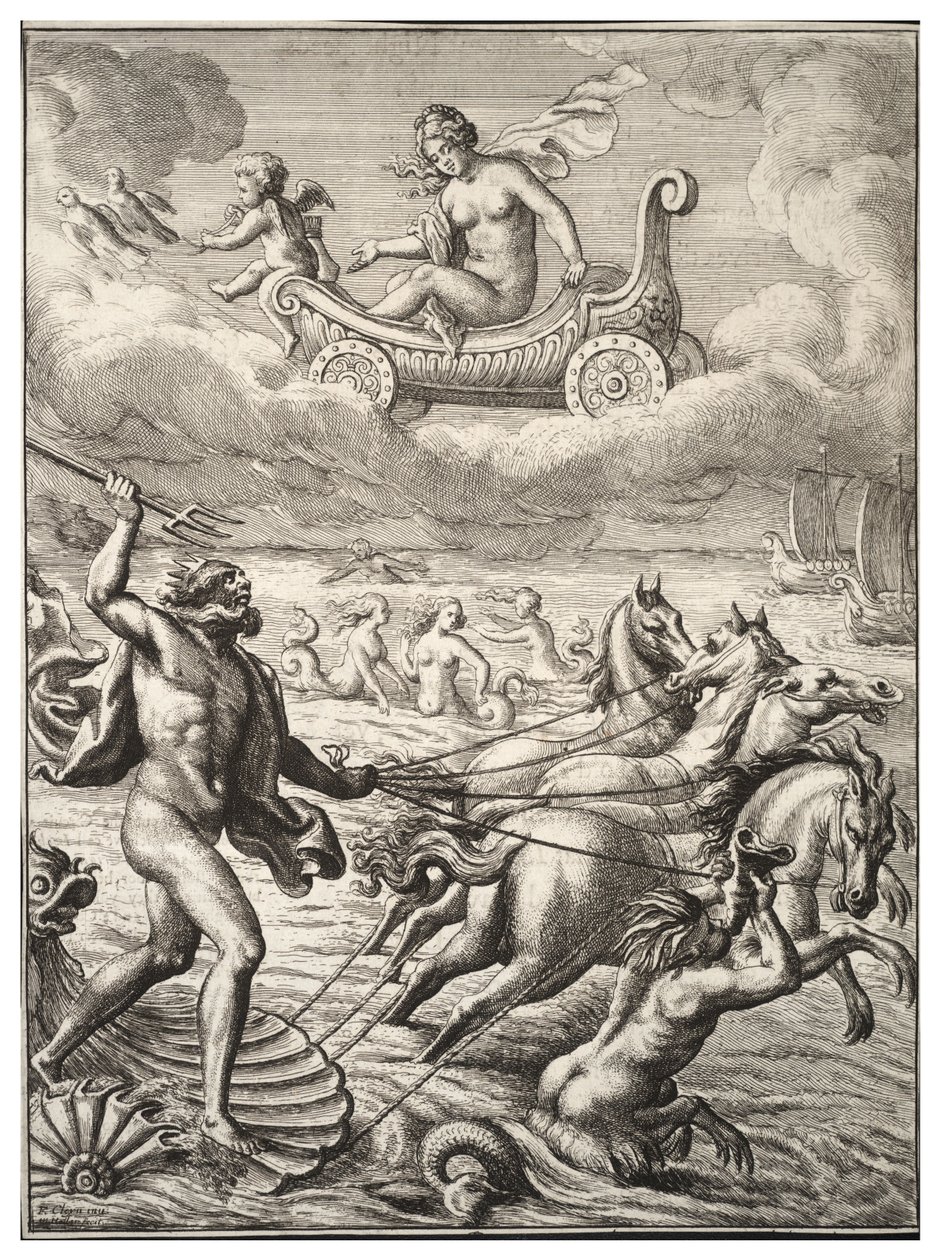 नेपच्यून और शुक्र। राज्य २ द्वारा Wenceslaus Hollar