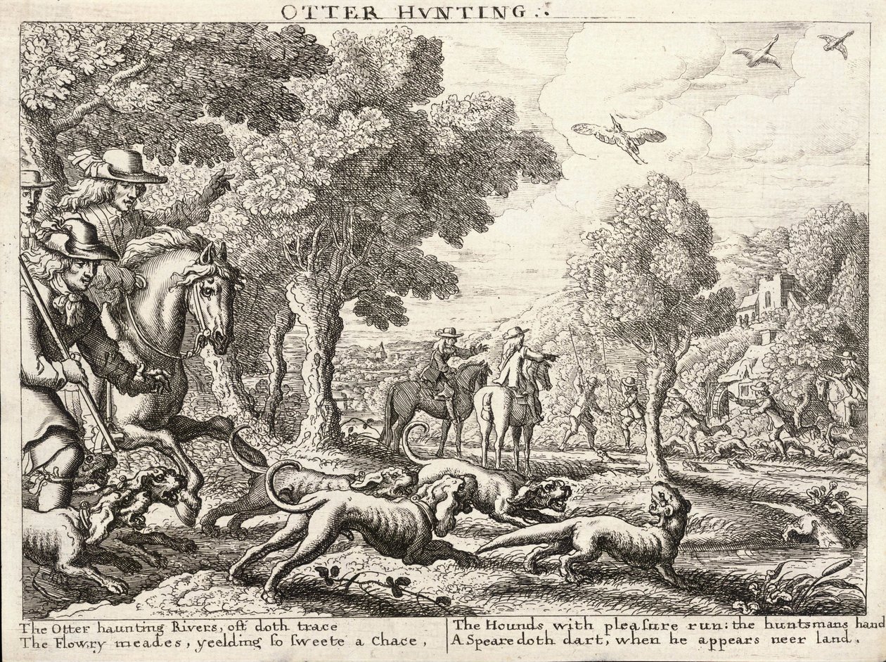 औटर शिकार द्वारा Wenceslaus Hollar