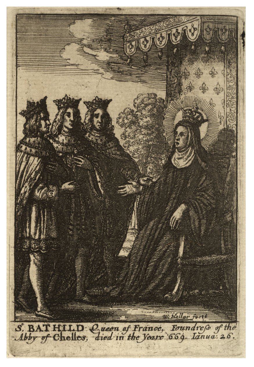 सेंट बथिल्डे द्वारा Wenceslaus Hollar