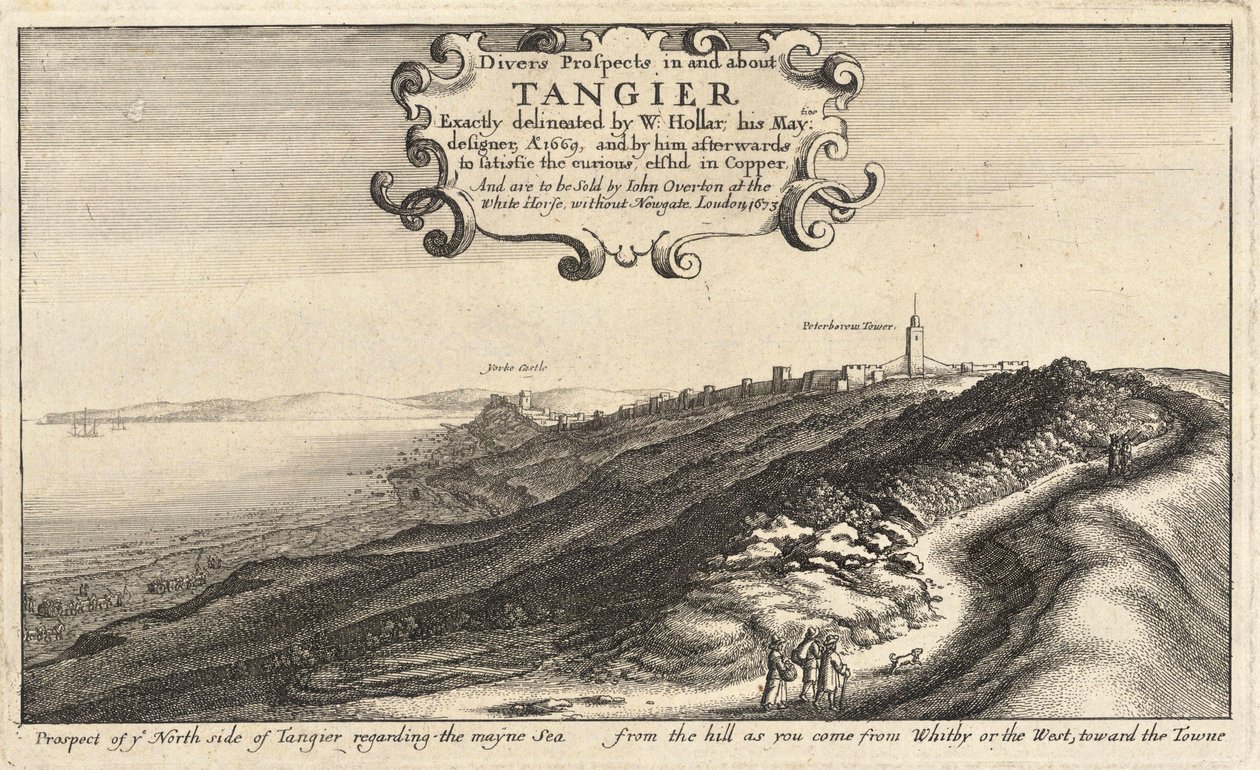 टंगेर। श्रृंखला का शीर्षक .. राज्य १ द्वारा Wenceslaus Hollar