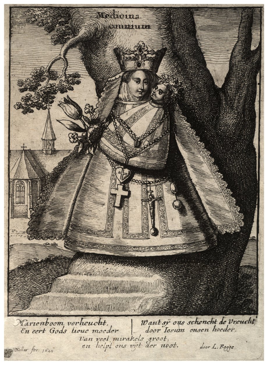 क्लीवेज का वर्जिन। राज्य २ द्वारा Wenceslaus Hollar