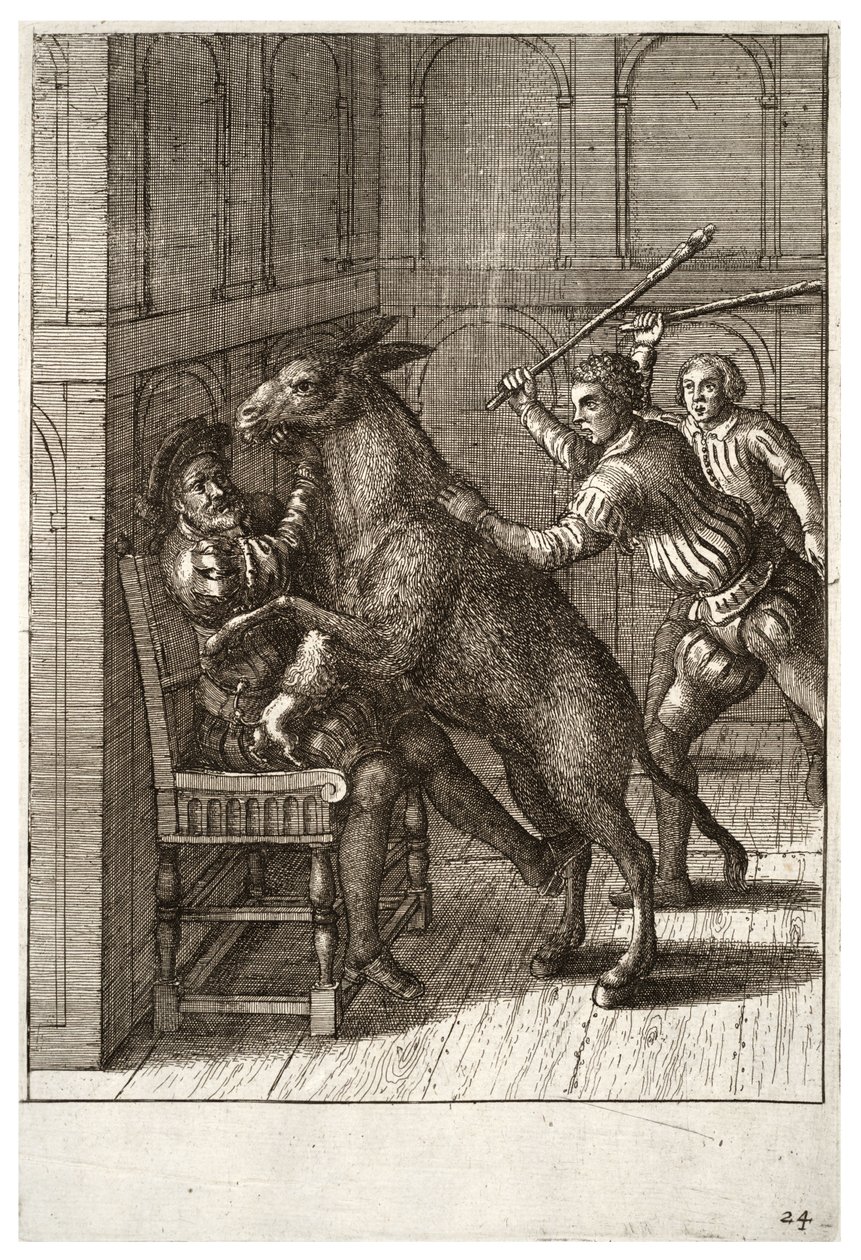 कुत्ता और गधा द्वारा Wenceslaus Hollar