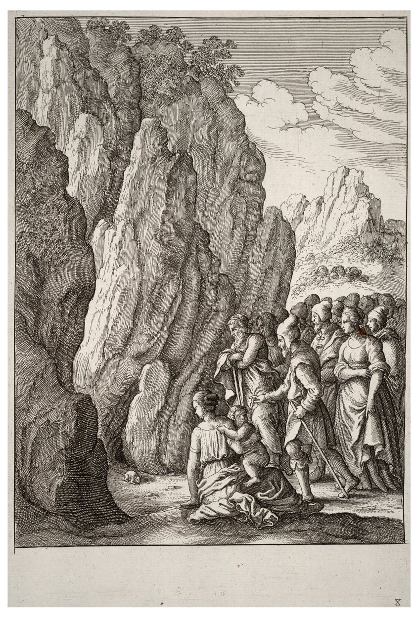 श्रम में पहाड़ द्वारा Wenceslaus Hollar