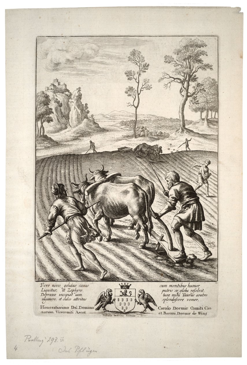 हल जोतनेवाला। राज्य २ द्वारा Wenceslaus Hollar