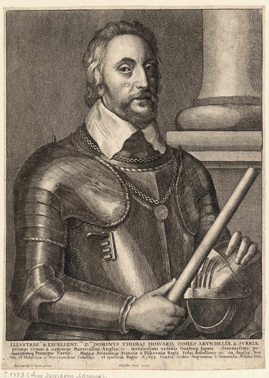थॉमस, अर्ल का अर्ल। राज्य २ द्वारा Wenceslaus Hollar