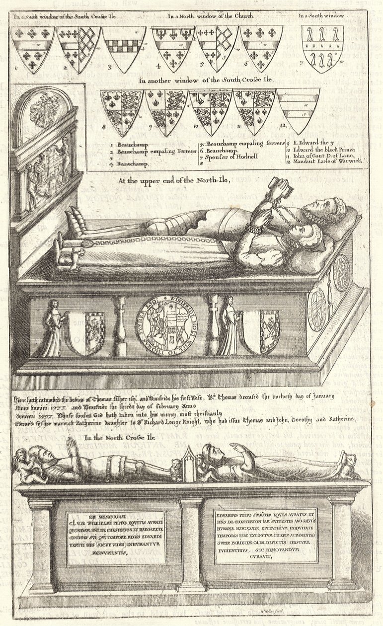 थॉमस फिशर और सर विलियम पेटो (स्मारक) द्वारा Wenceslaus Hollar