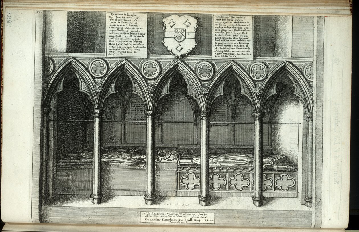 वेंघम और फौकोनबर्ग। राज्य १ द्वारा Wenceslaus Hollar