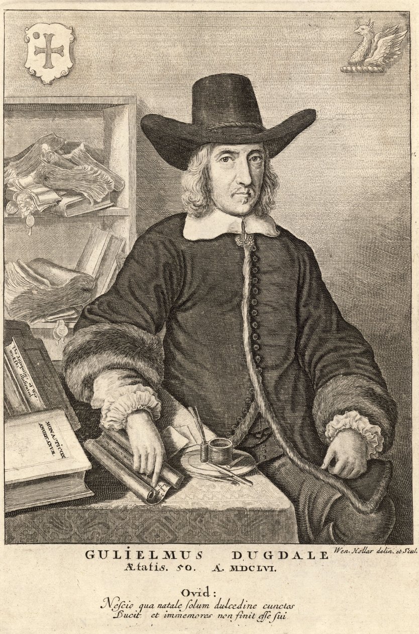 विलियम डगडेल। राज्य ५ द्वारा Wenceslaus Hollar