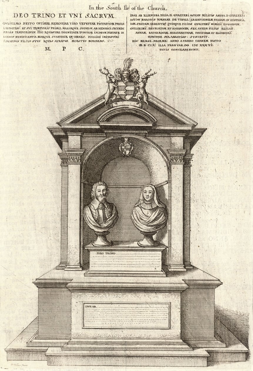 विलियम पीटो (स्मारक) द्वारा Wenceslaus Hollar