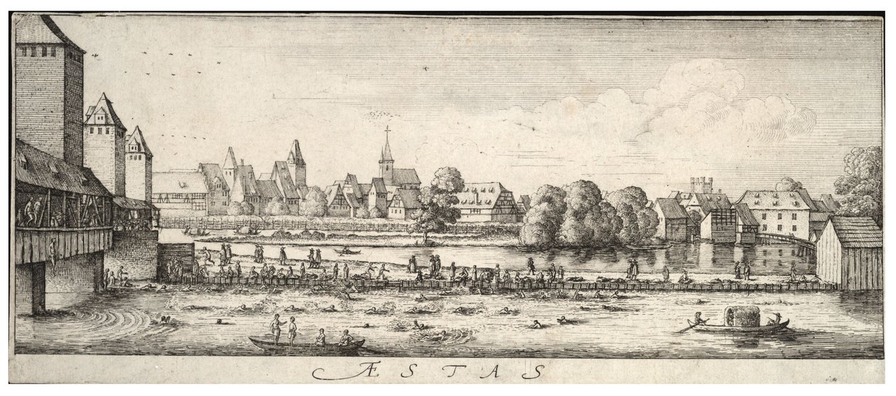 नहाने का स्थान द्वारा Wenceslaus Hollar