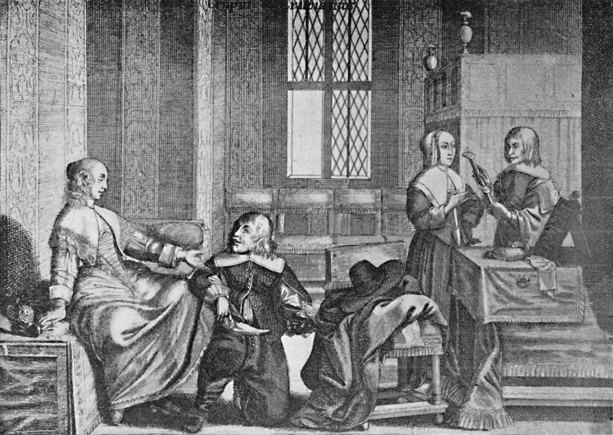 एक लेडी खरीदना जूते, c1650, 1903 द्वारा Wenceslaus Hollar