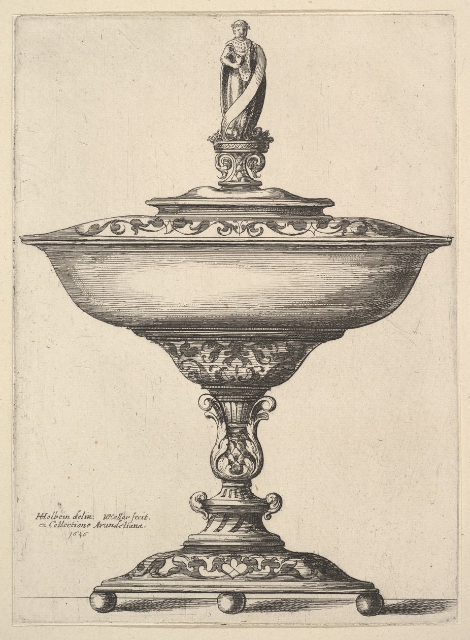 बॉल फीट के साथ एक विस्तृत कप, 1646। द्वारा Wenceslaus Hollar